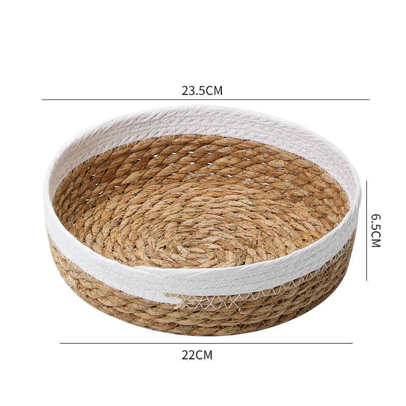 Unisex beef storage basket with elegant textile edging Stornfield