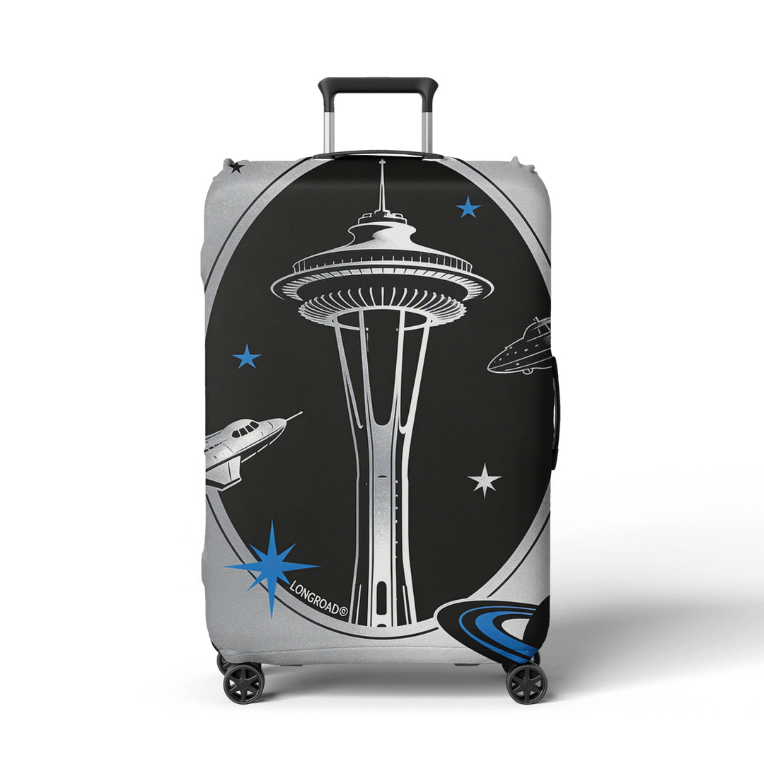 Women's suitcase cover in futuristic design Stornfield