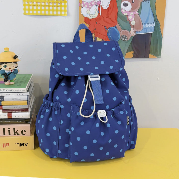Playful Polka Dot Drawstring Backpack Stornfield
