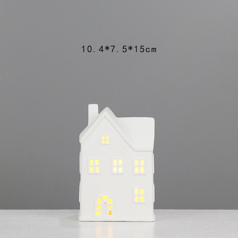 Decorative Ceramic House Lantern Stornfeild