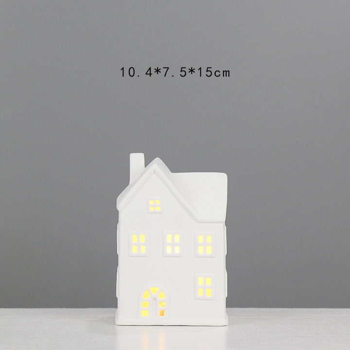 Decorative Ceramic House Lantern Stornfeild