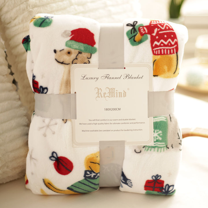 Cozy Unicorn-Themed Fleece Hoodie Blanket
