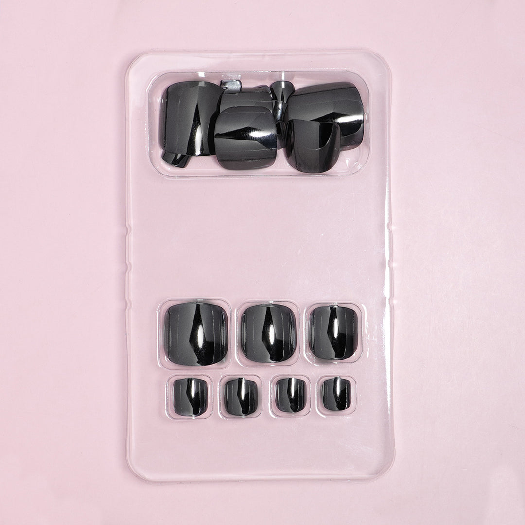 Premium Glossy Square Press-On Nails Stornfield
