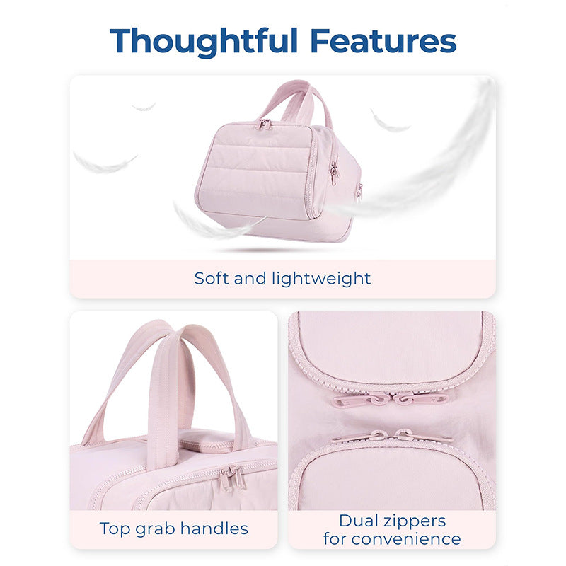 Cosmetic organizer bag with insulated lining Stornfield
