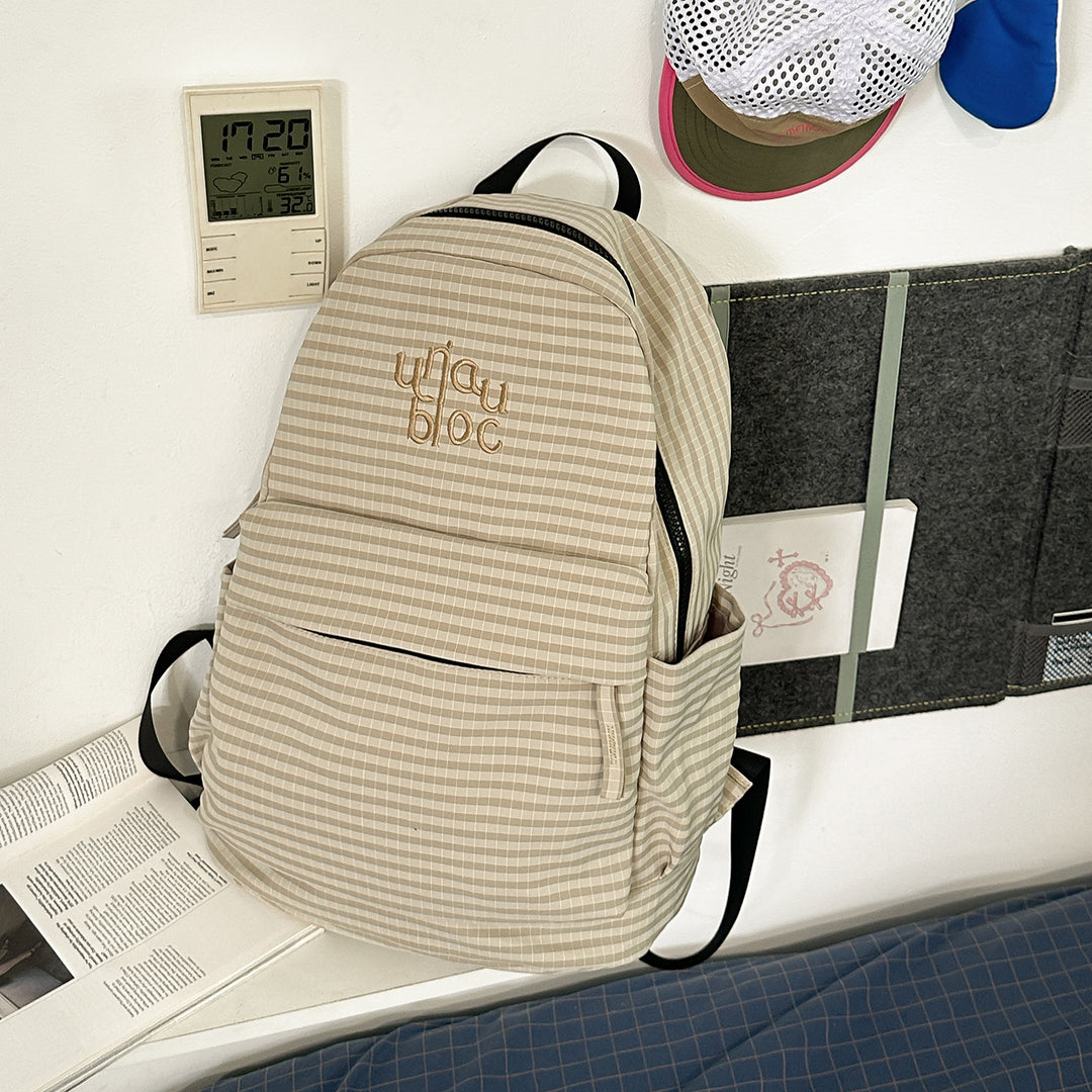 Stylish Checked Design Backpack Stornfield