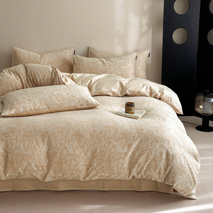 Reversible Printed Duvet Cover Set with Sateen-Feel Pillowcases