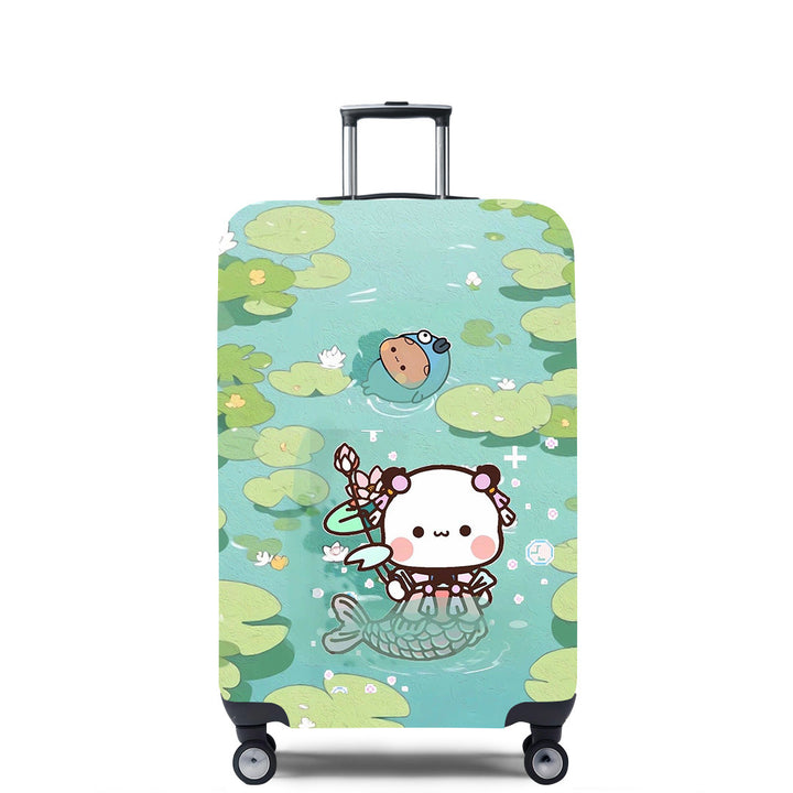 Unisex Hard Shell Suitcase with Creative Travel Motif Stornfield