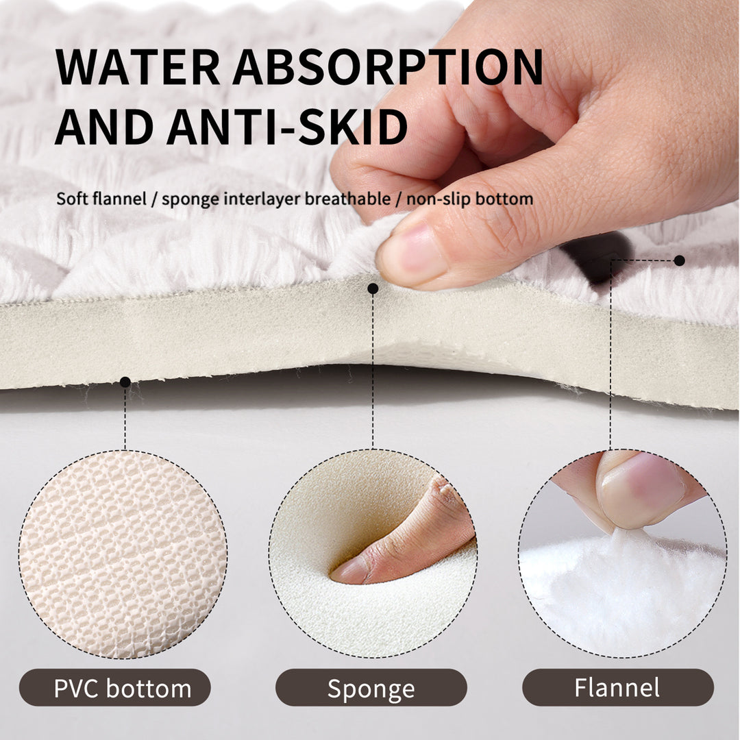 Honeycomb Pattern Bath Mat