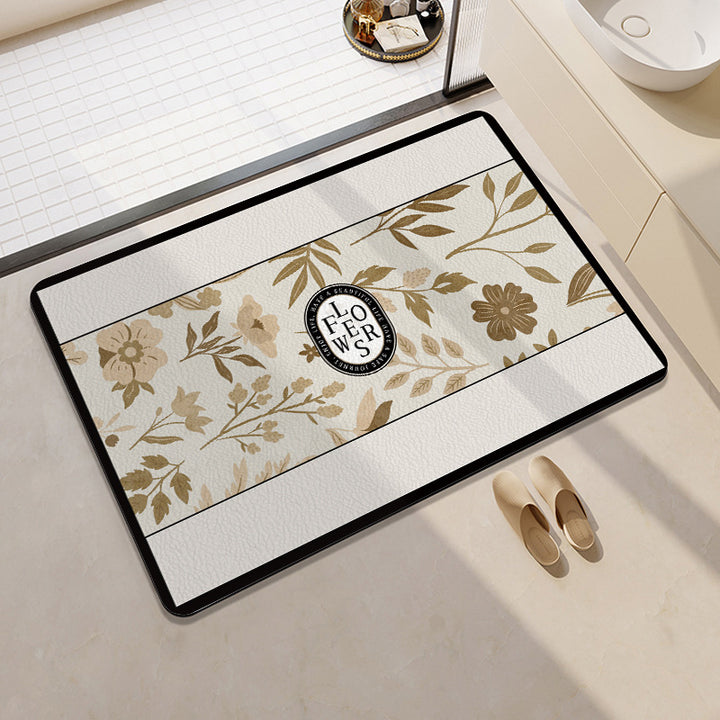 Orange-Themed Bathroom Mat Stornfield
