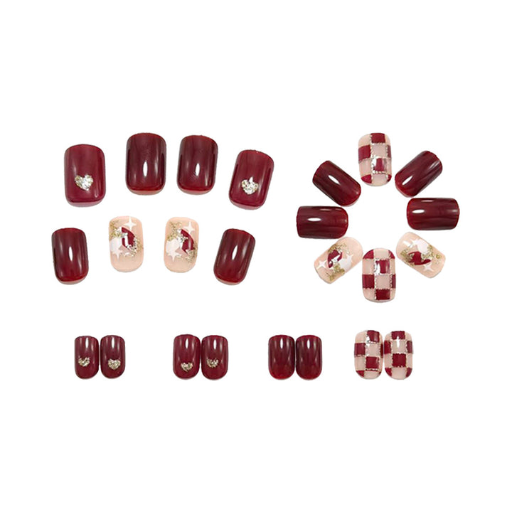 Artificial nails with luxurious designs and glitter coatings Stornfield