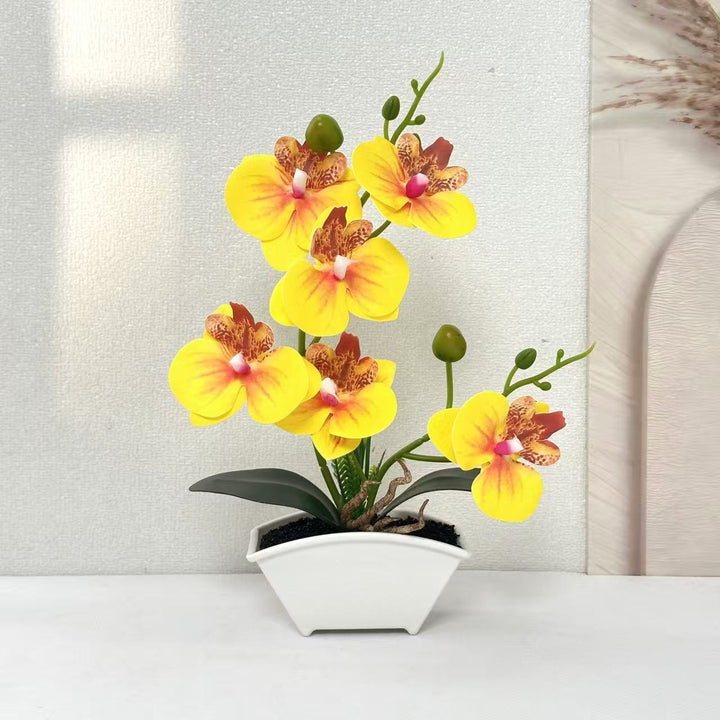 Elegant Artificial Orchid Plant for Indoor Home Decor