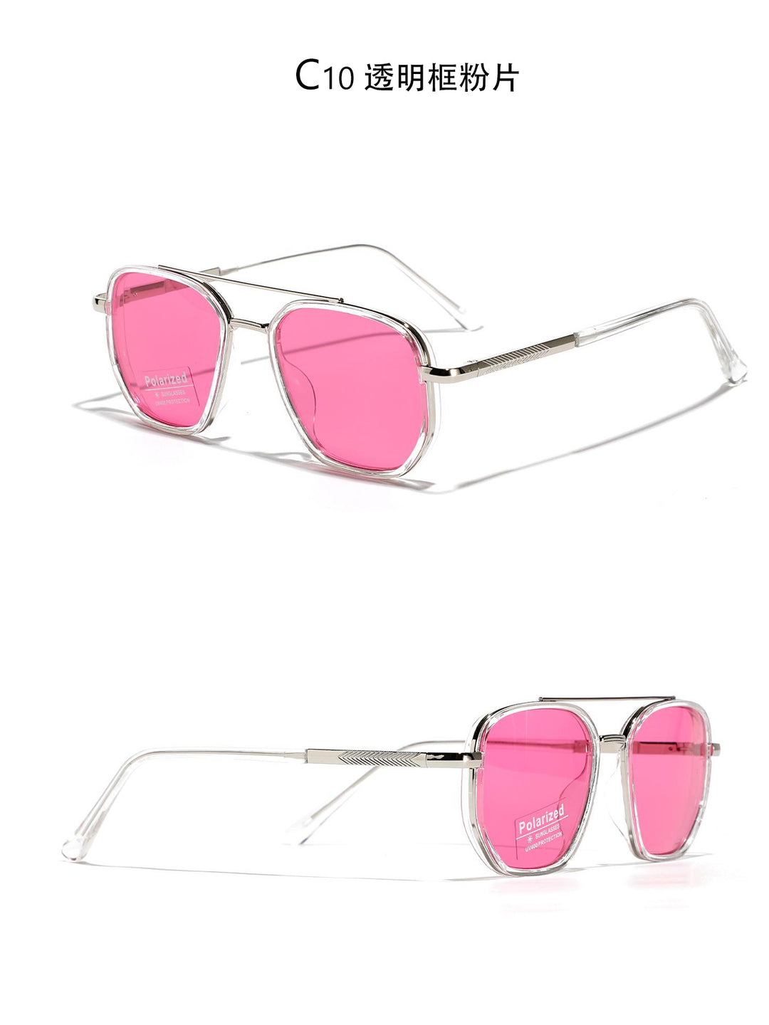 Women's Square Sunglasses with Polarized Lenses and Elegant Metal Frame Stornfield