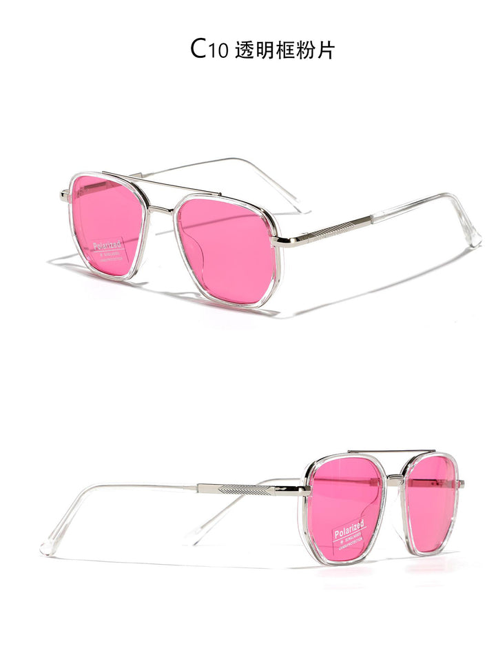 Women's Square Sunglasses with Polarized Lenses and Elegant Metal Frame Stornfield