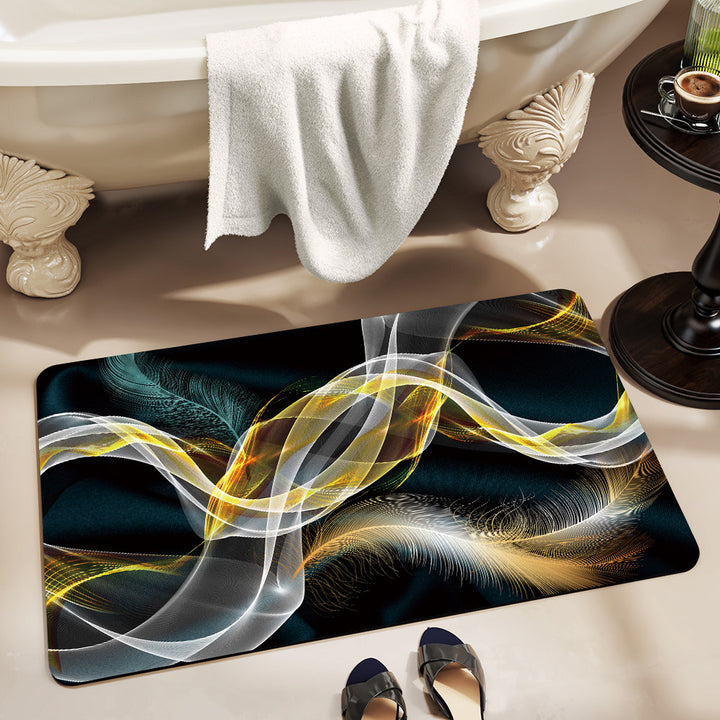 Floral Print Bath Mat Stornfield