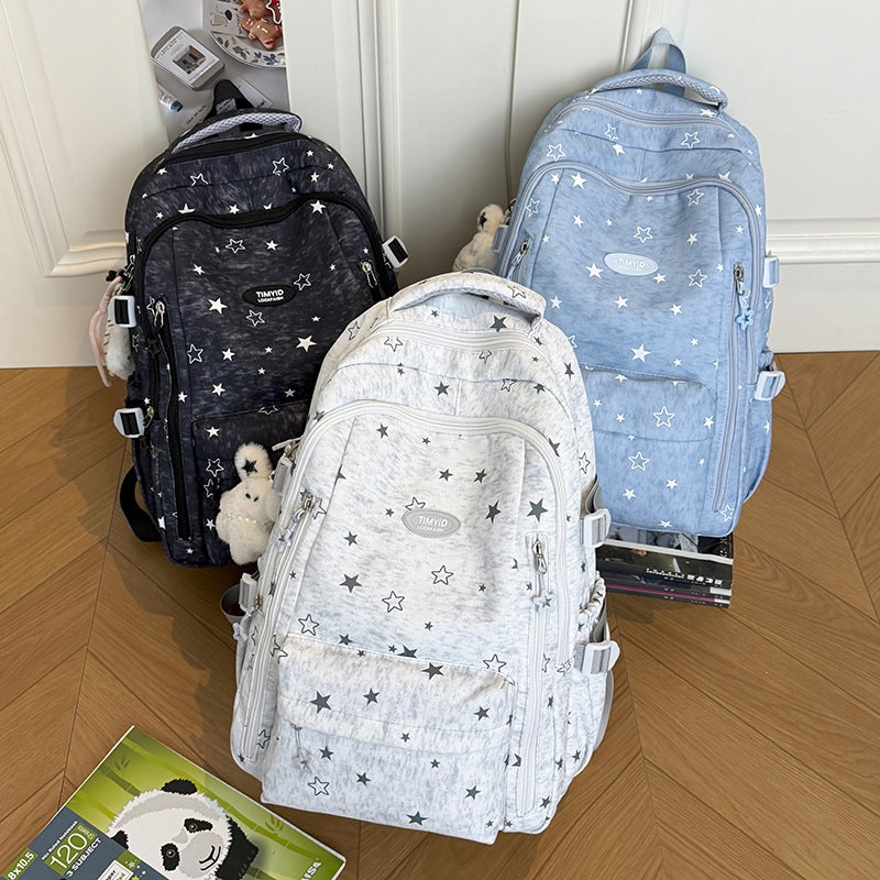 Fun-Themed Star Print Backpack Stornfield