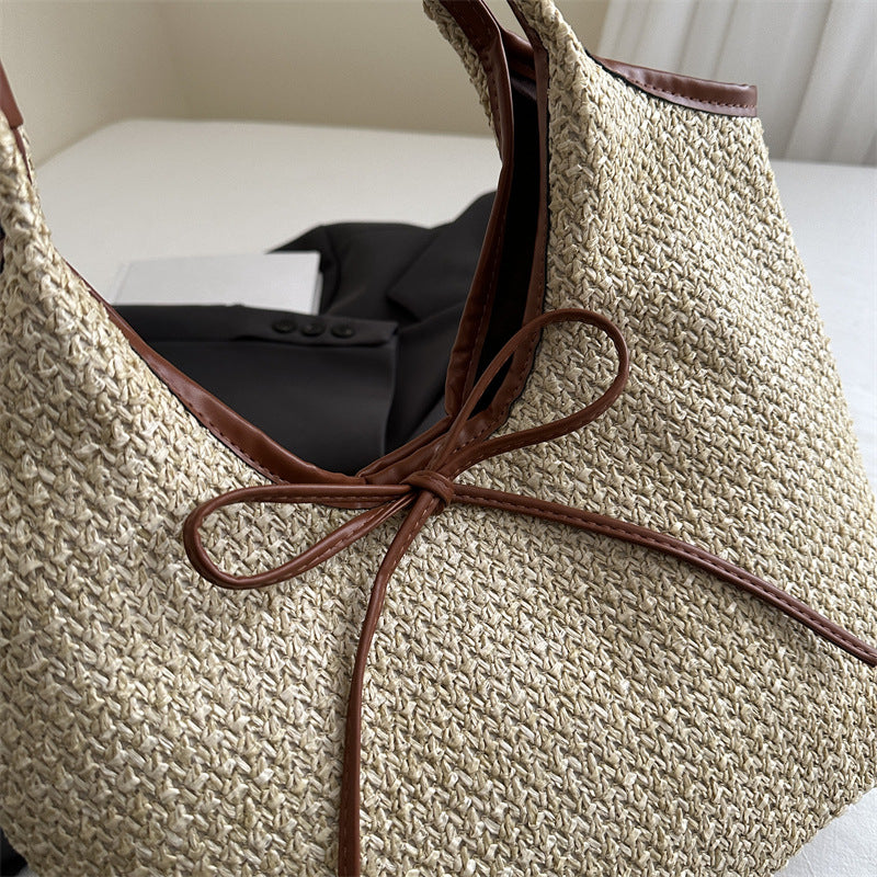 Woven Straw Beach Tote