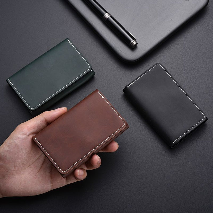 Premium Leather Minimalist Passport Holder Stornfield