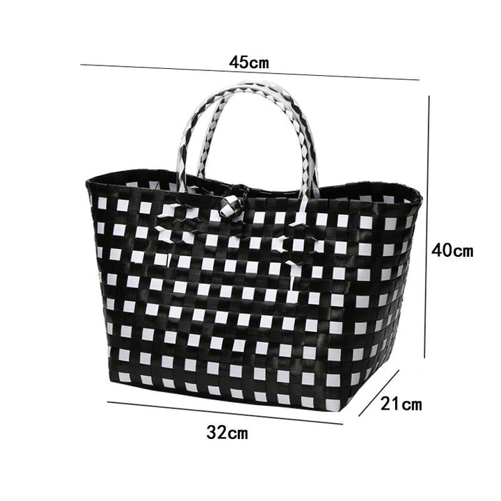 Large Capacity Woven Shopping Tote Stornfield