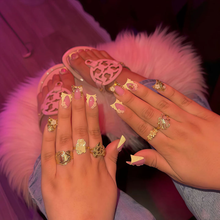 Luxury Decorative Press-On Nail Set Stornfield