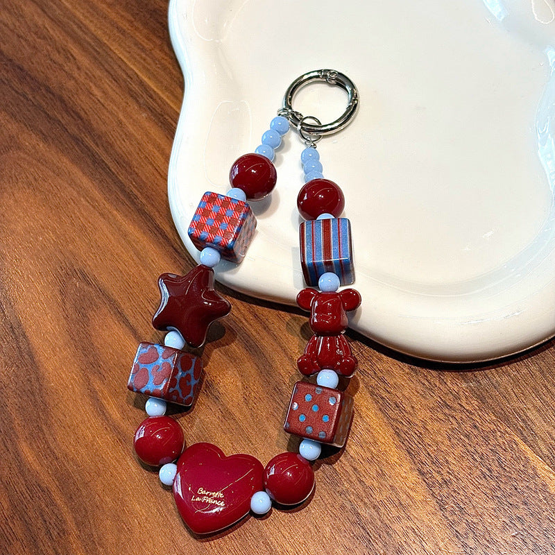 Colorful Beaded Keychain Holder Stornfield 1790134999
