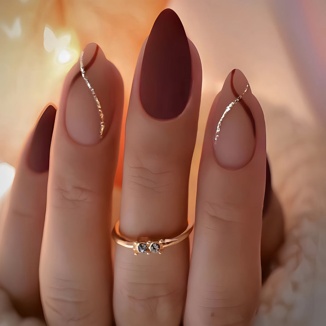 Elegant Stiletto Press-On Nail Set Stornfield