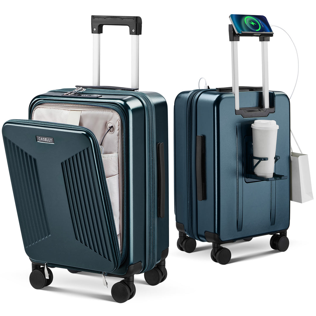 Unisex Smart Charging Hard Shell Trolley Luggage Stornfield