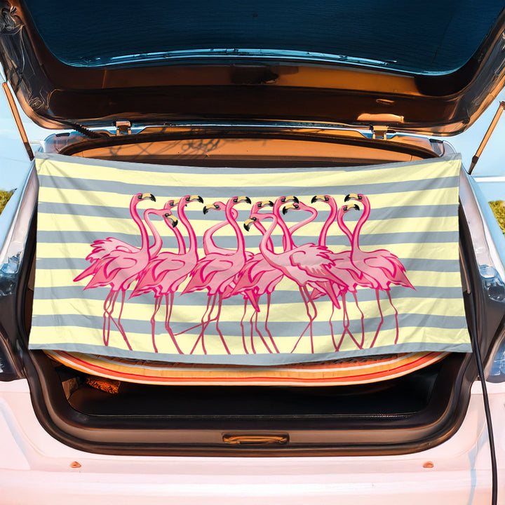 Trunk mat with creative flamingo design Stornfield
