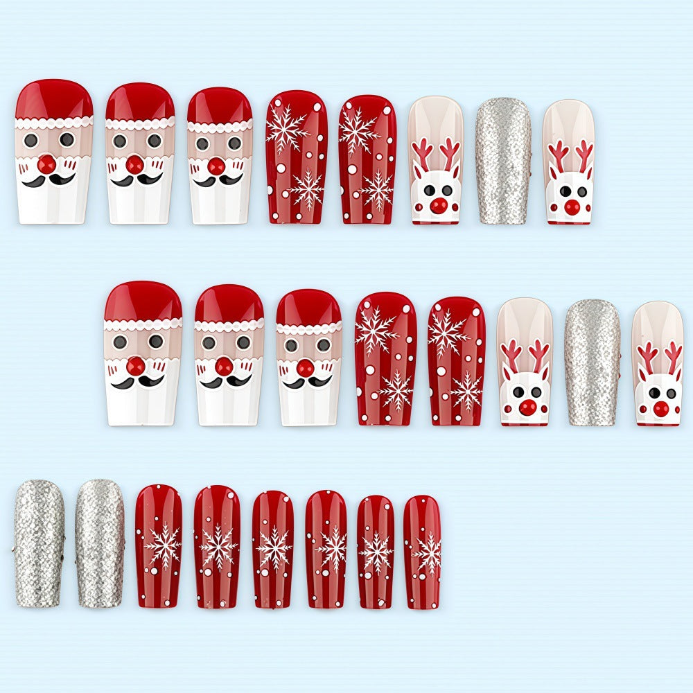 Creative nail art set with festive Christmas motifs Stornfield