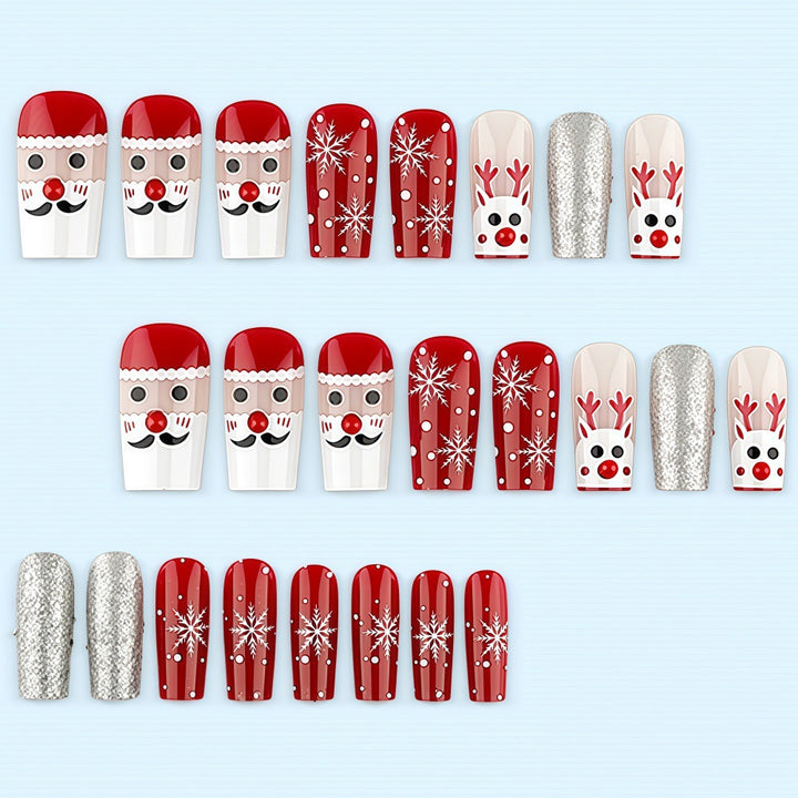 Creative nail art set with festive Christmas motifs Stornfield