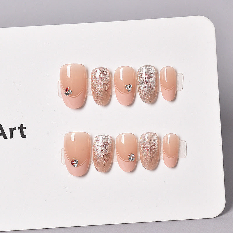 Elegant French Tip Press-On Nail Art Stornfield 1787316010