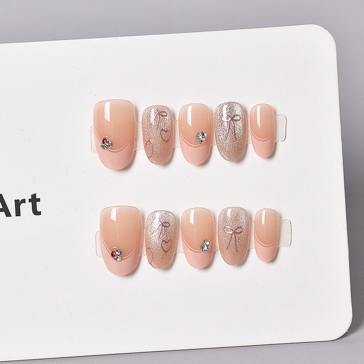 Elegant French Tip Press-On Nail Art Stornfield 1787316010