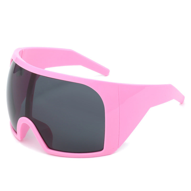 Oversized Shield Sunglasses with Enhanced UV Protection Stornfield