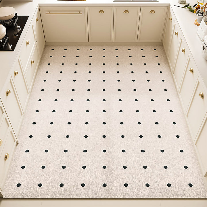 Floral Pattern Kitchen Rug