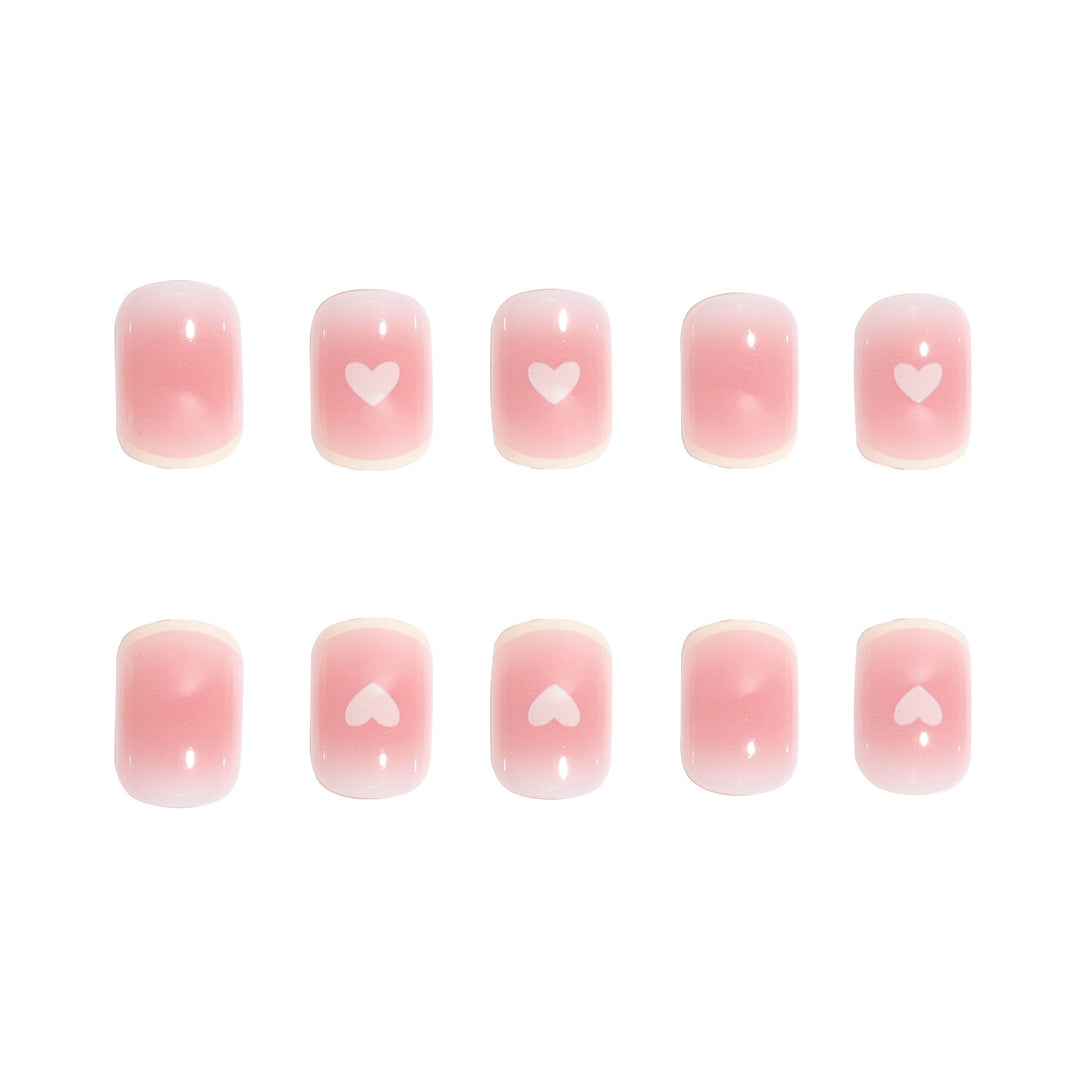 Heart-Accent Press-On Nails Stornfield