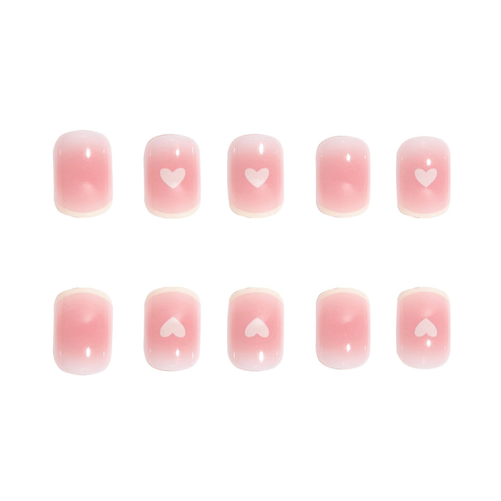 Heart-Accent Press-On Nails Stornfield