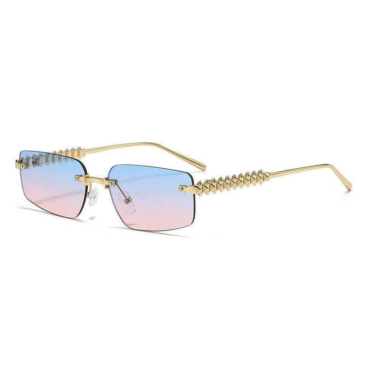 Women's fashion rectangular glasses with extravagant accents Stornfield