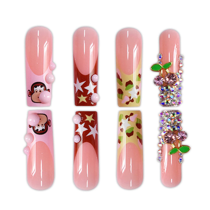 Creative Themed Press-On Nail Art Extensions Stornfield