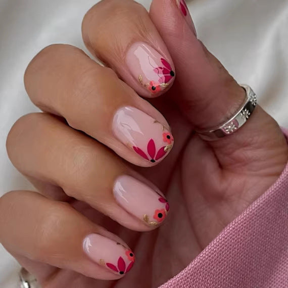 Floral Design Nail Art Enhancements Stornfield