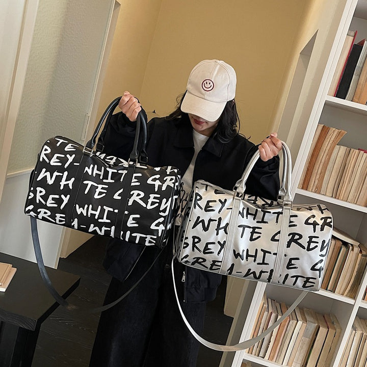 Stylish Graphic Print Duffle Bag Stornfield