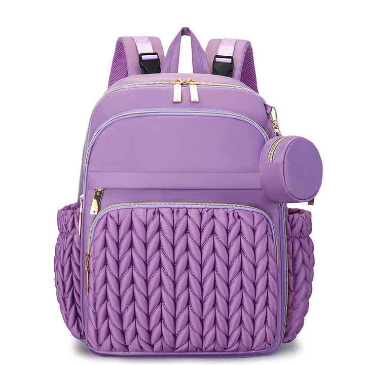 Chic Multi-Compartment Backpack with Stylish Braided Design Stornfield