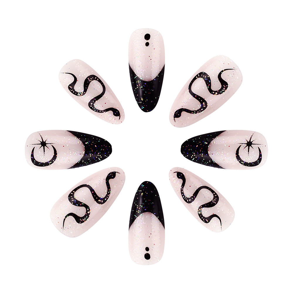 Artistic Gel Press-On Nail Set Stornfield