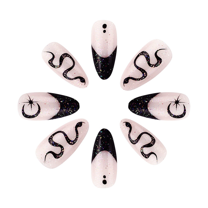 Artistic Gel Press-On Nail Set Stornfield