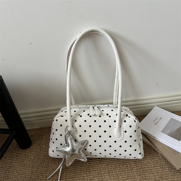 Polka Dot Retro Structured Handbag