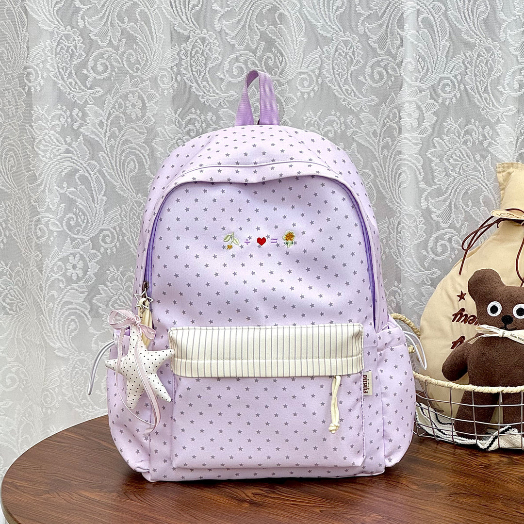 Casual Star-Printed Backpack Stornfield