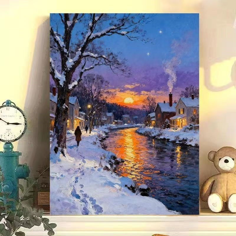 Winter Wonderland Landscape Canvas Art Stornfield