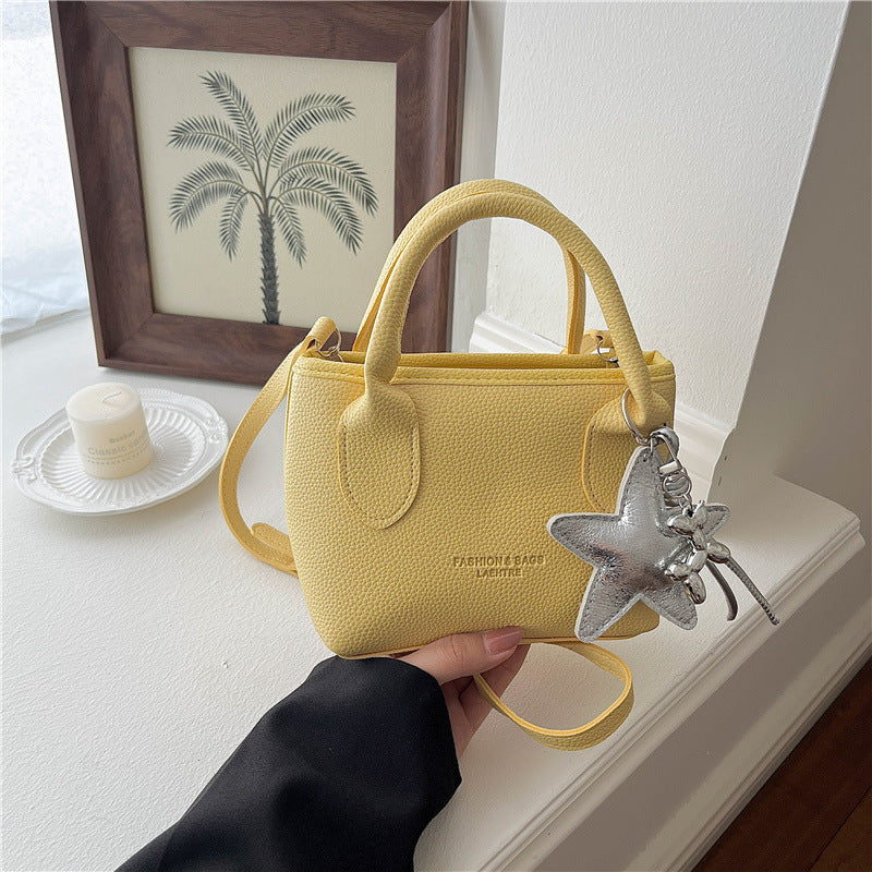 Premium Textured Leather Handheld Tote