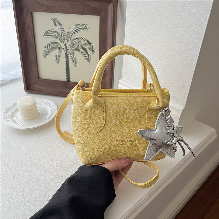 Premium Textured Leather Handheld Tote