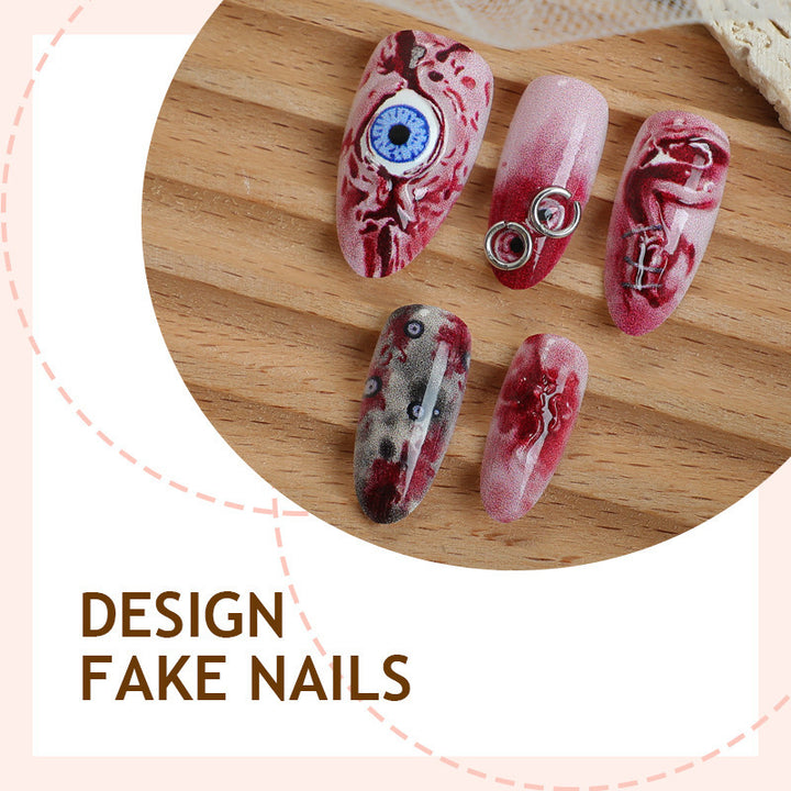 Creative Halloween-style Art Nails Stornfield