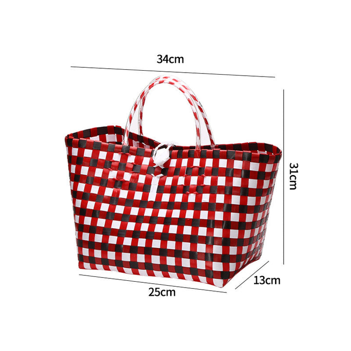 Large Capacity Woven Shopping Tote Stornfield