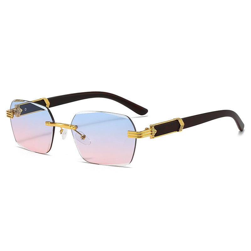 Women’s fashionable square sunglasses with golden accents Stornfield